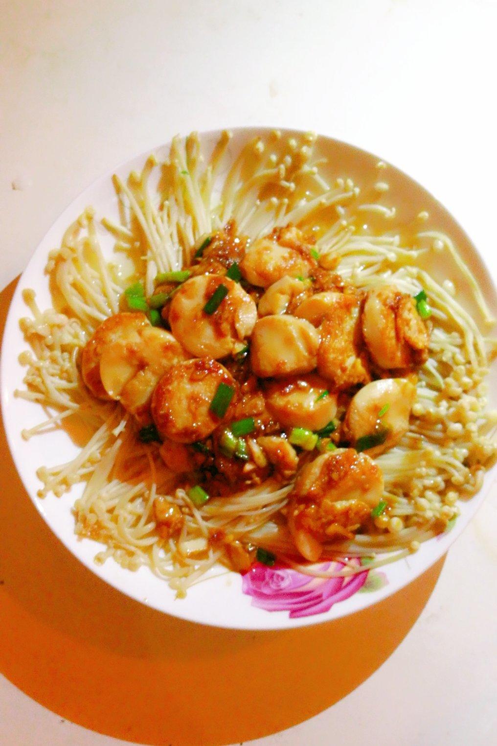 蚝油金针菇日本豆腐