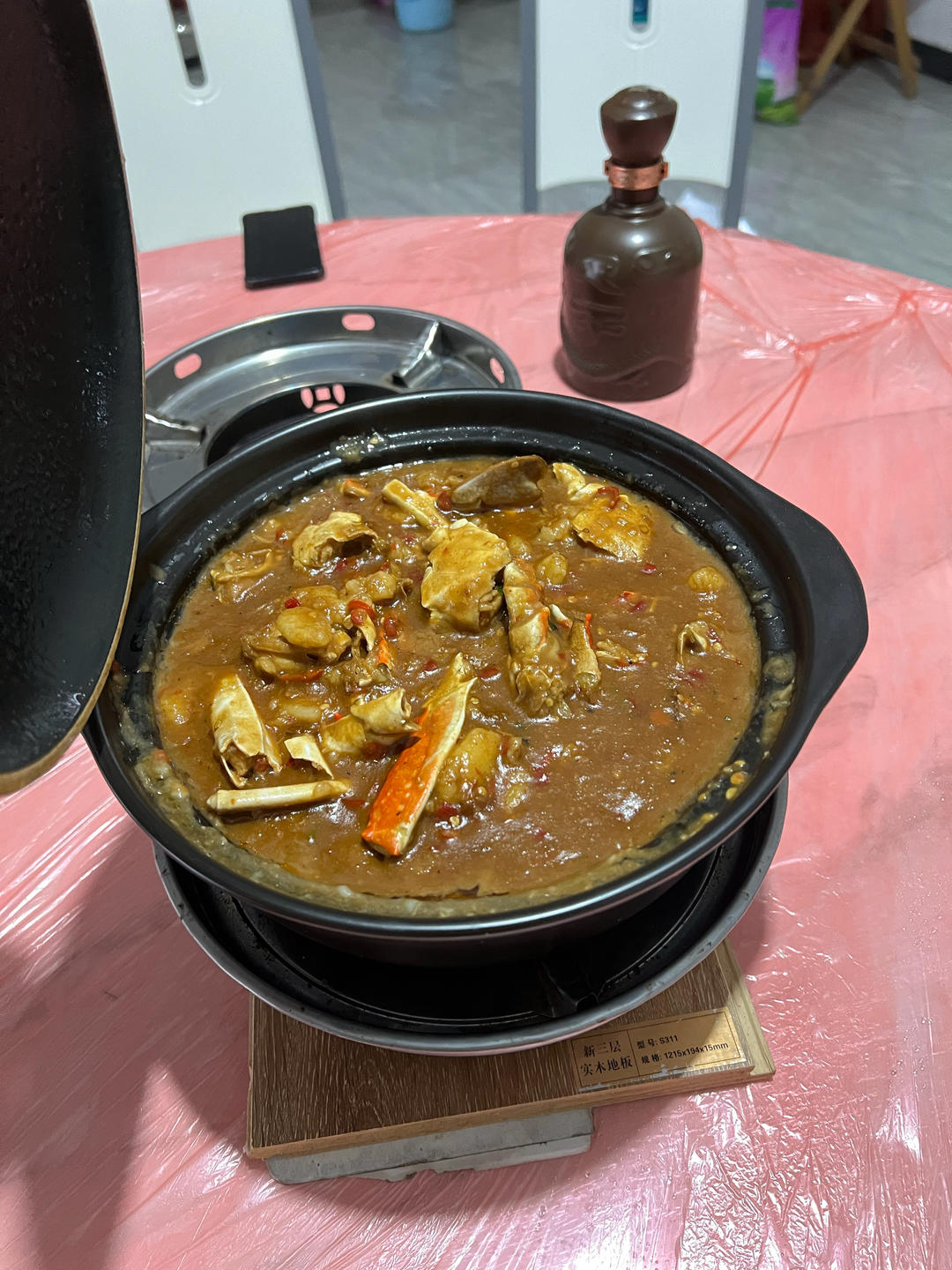 梭子蟹炒年糕～标准的江浙菜