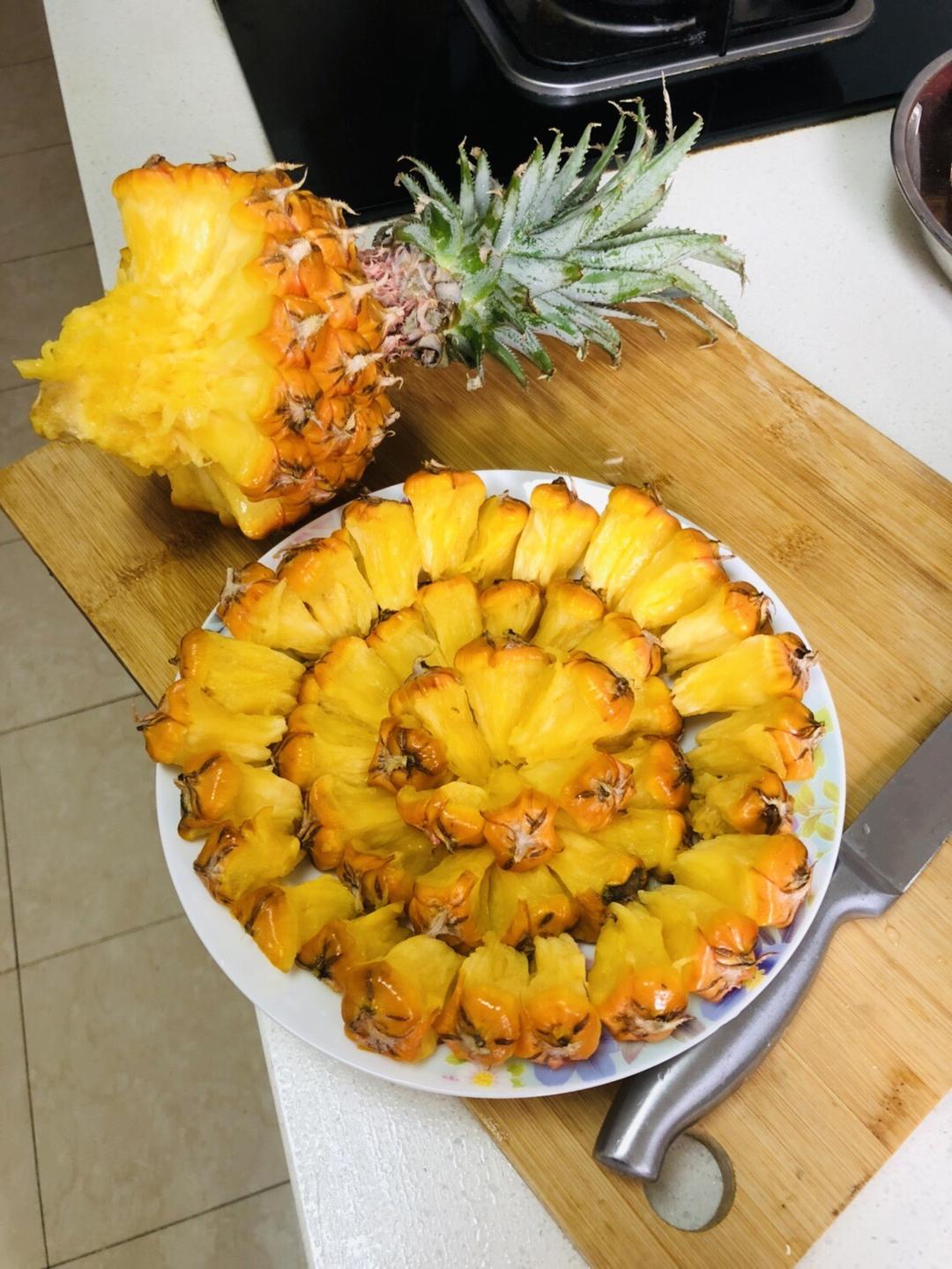 手撕台湾牛奶凤梨的做法