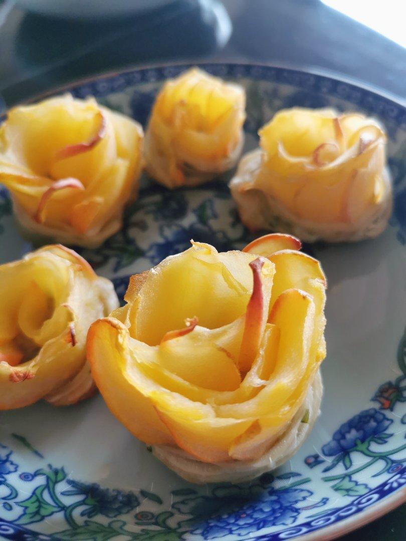 苹果玫瑰塔（手抓饼版）