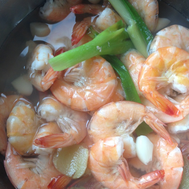 盐水煮虾