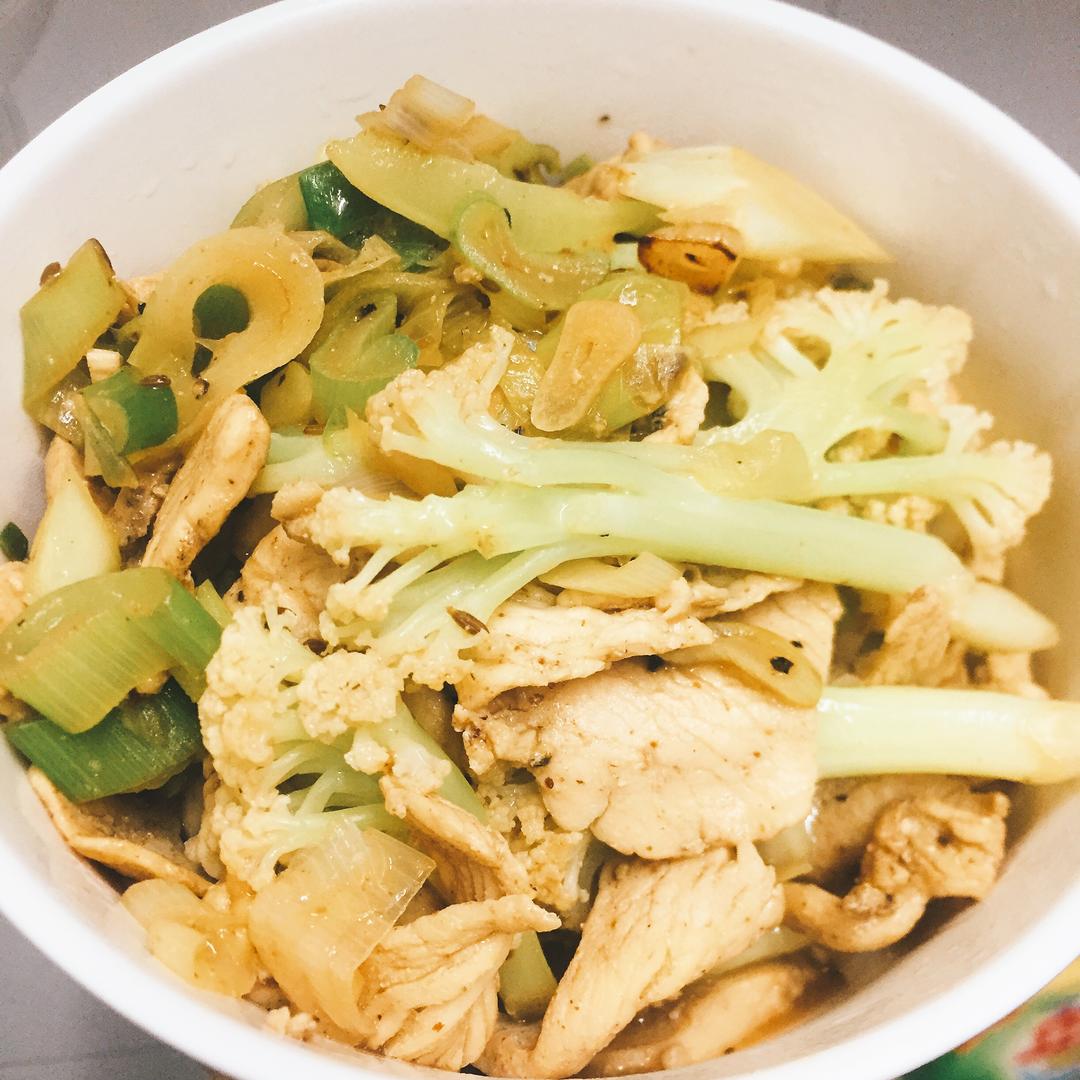 【减脂食谱】孜然葱爆鸡胸