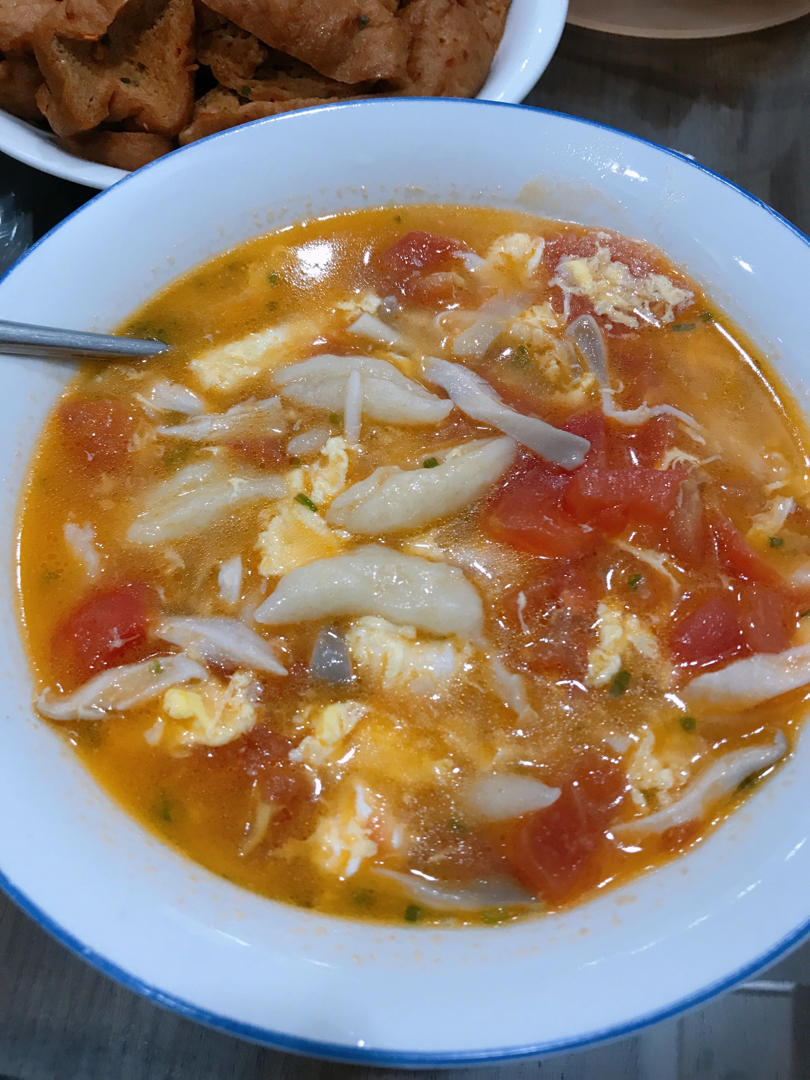 百吃不厌的面疙瘩汤