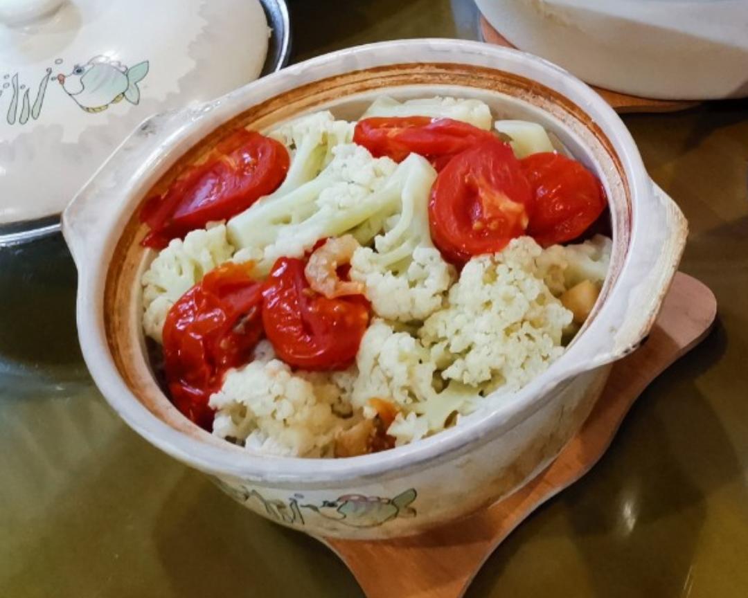 菜花番茄煲