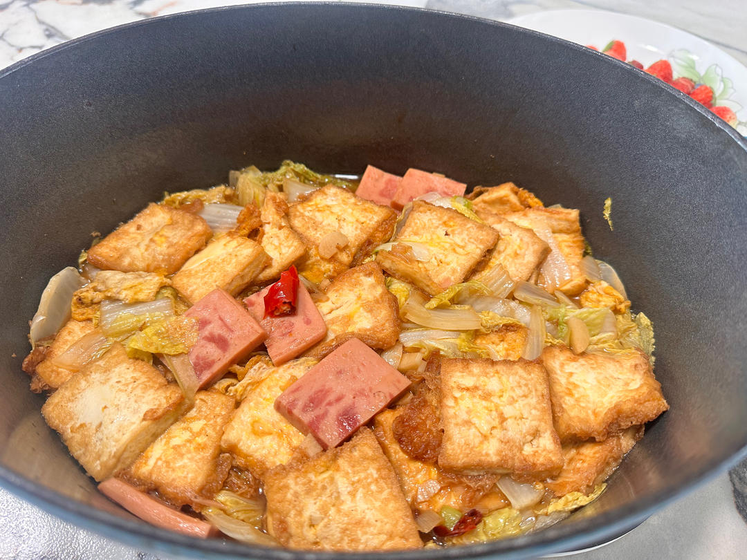 白菜豆腐煲