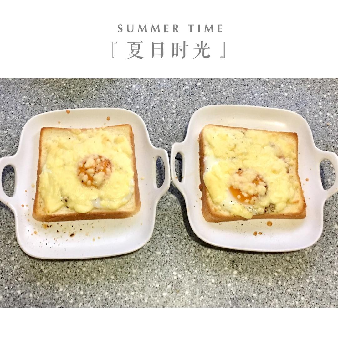 鸡蛋芝士烤吐司