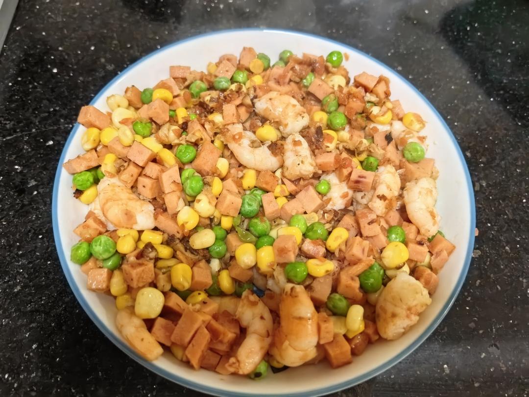 三色炒虾仁