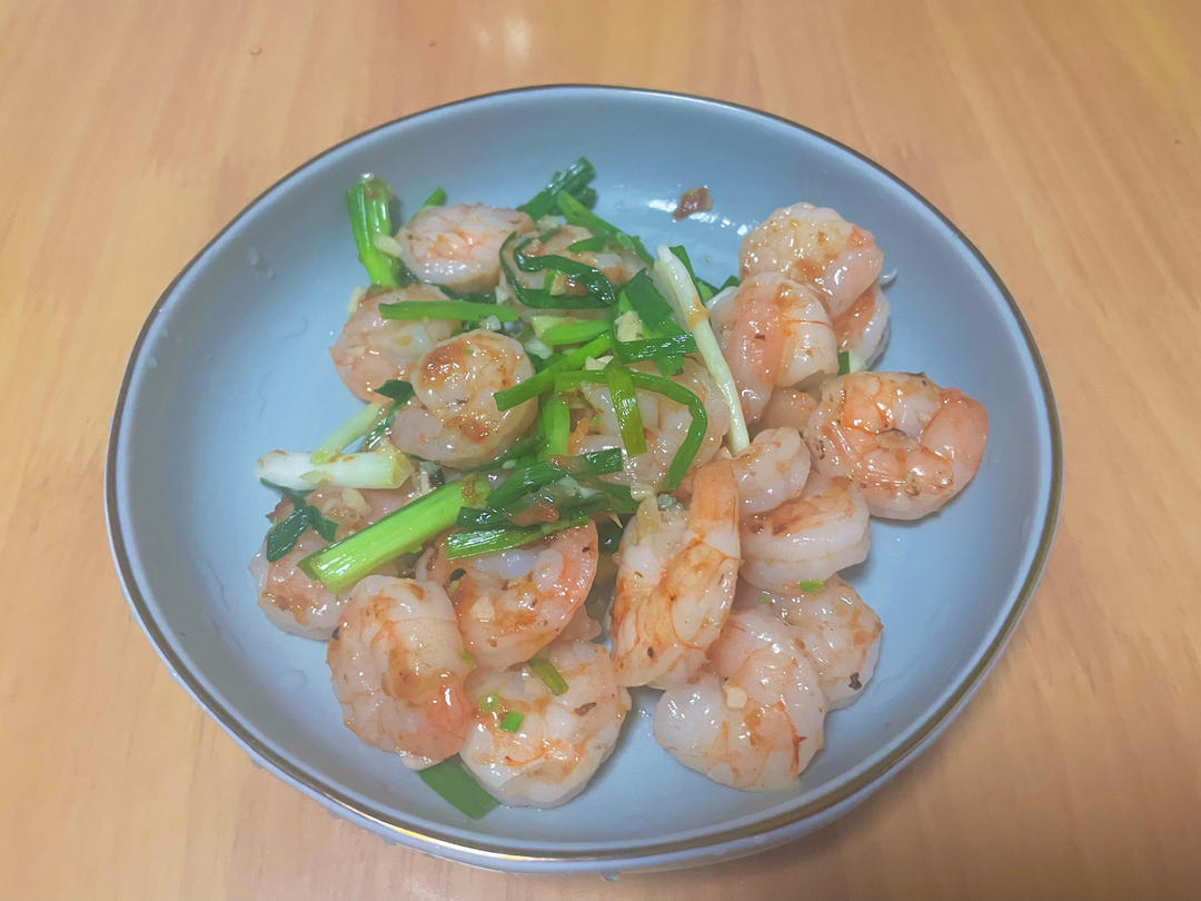 葱爆虾仁