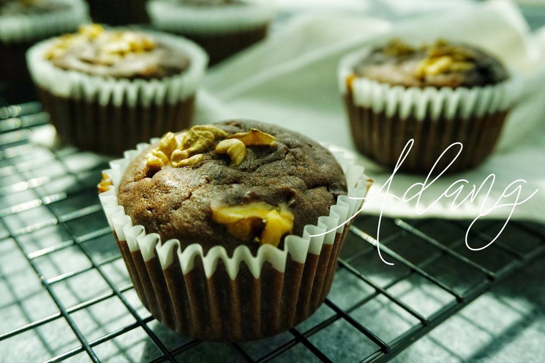 超快手超好吃的香蕉黑巧玛芬