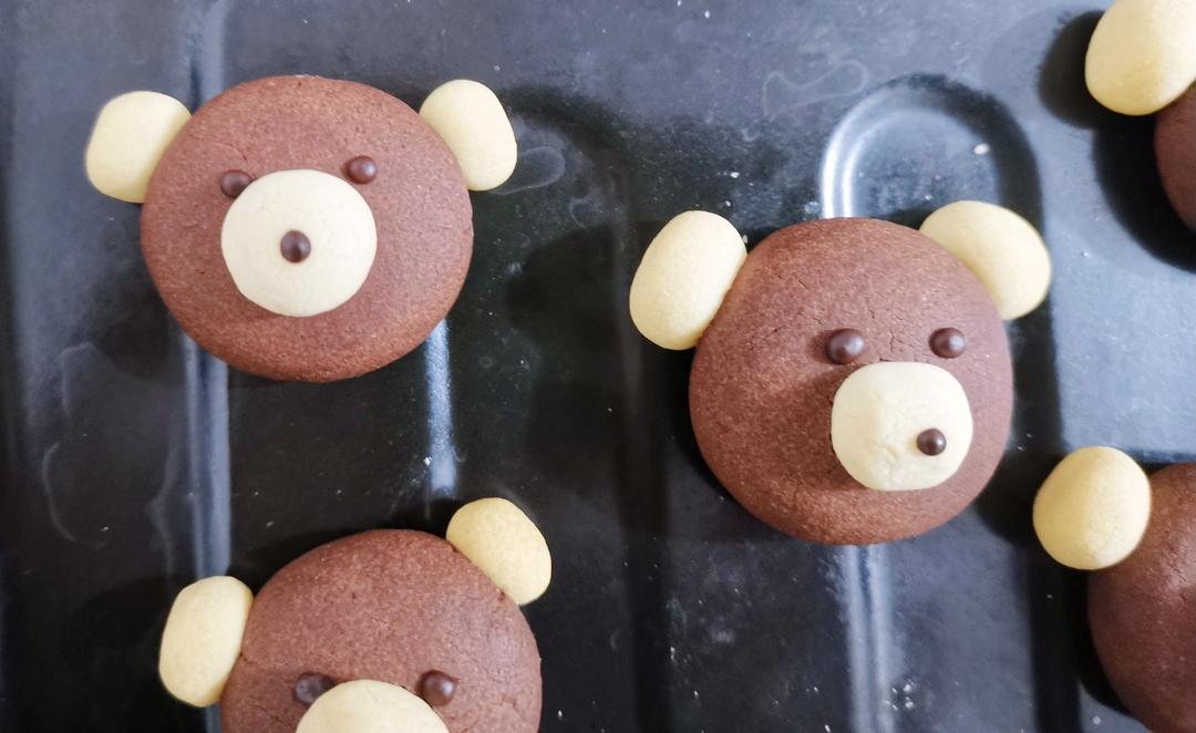 原创小熊告白饼干