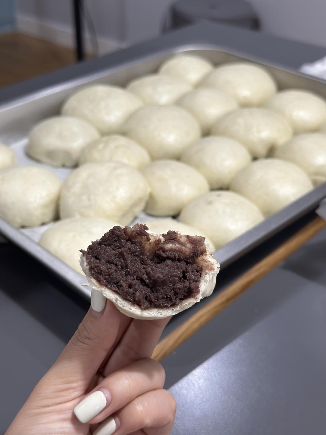 豆包儿(自制红豆馅) 豆沙包，附超级简单红豆馅制作过程