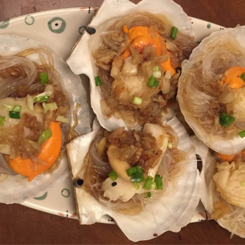 蒜蓉粉丝蒸扇贝