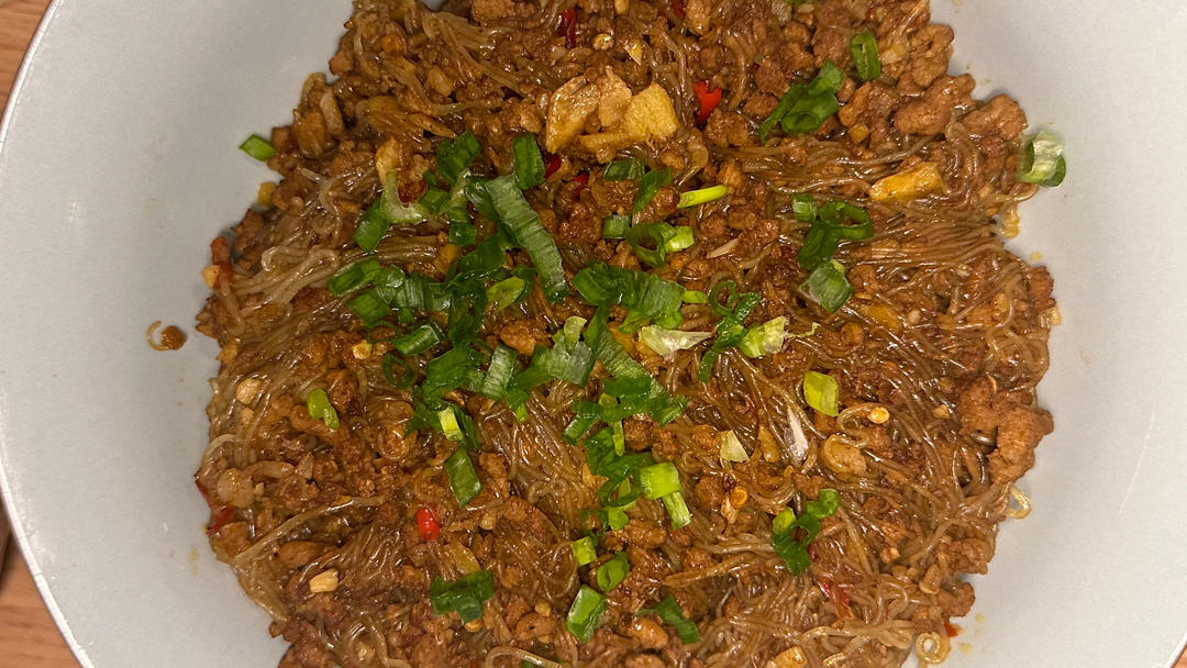 蚂蚁上树——肉沫粉条