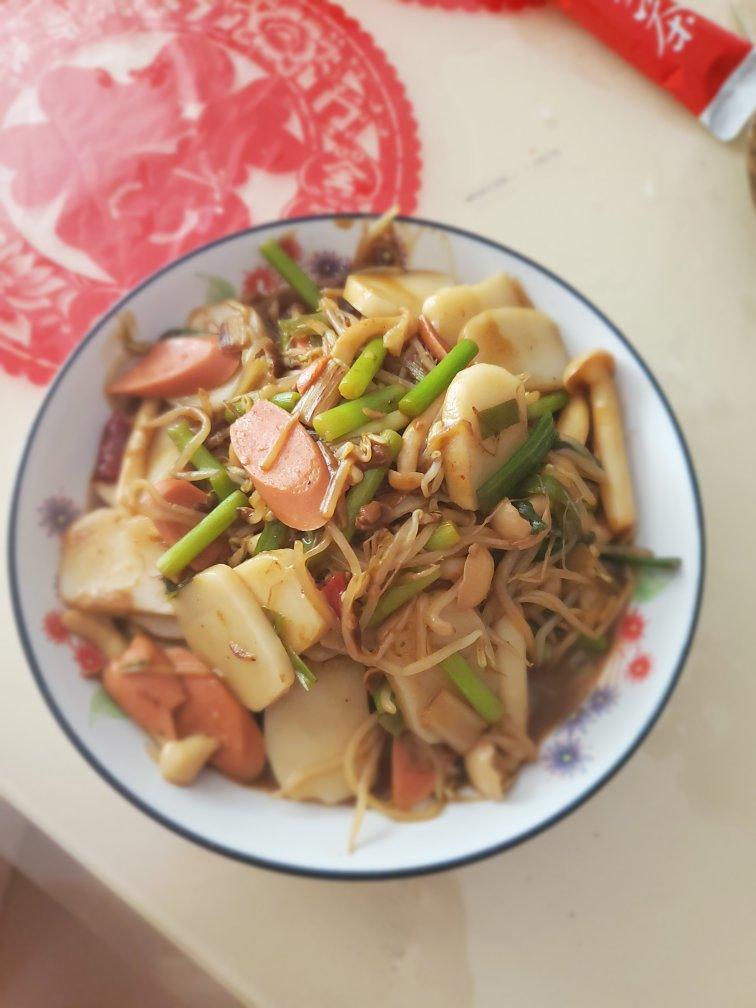 秒杀路边摊‼️好吃到舔盘的老干妈炒年糕