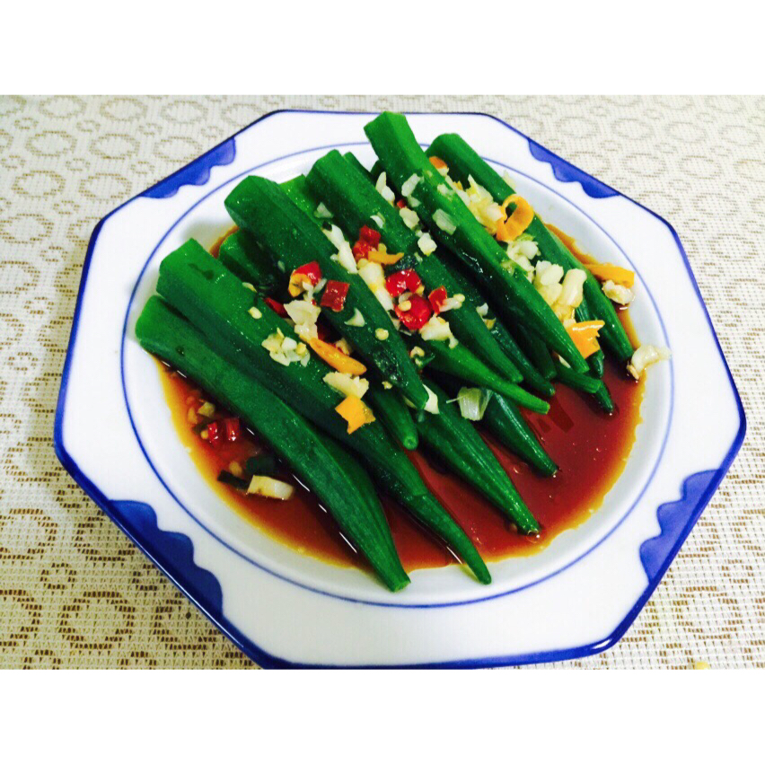 hannah晗做的油泼秋葵