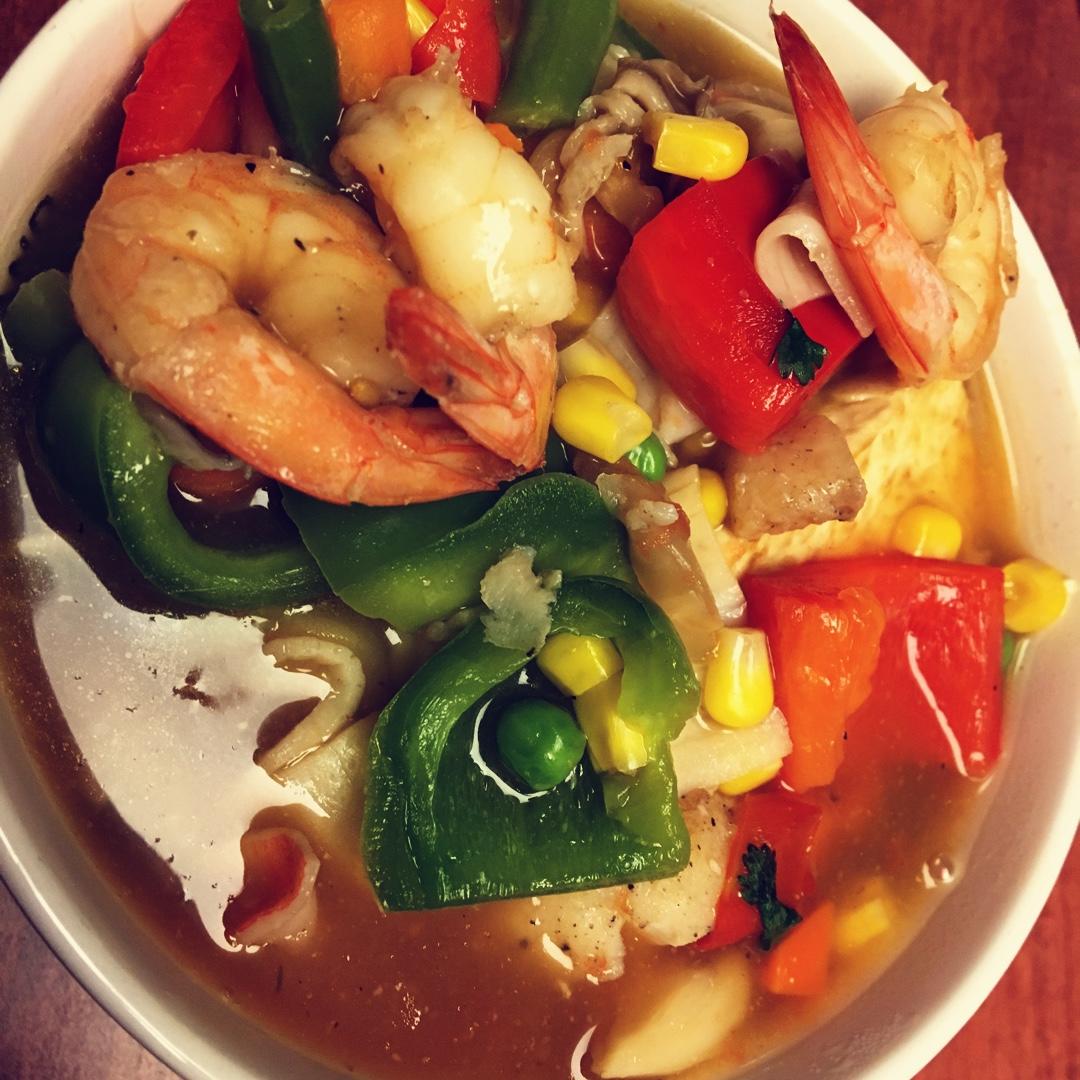 海鲜豆腐煲