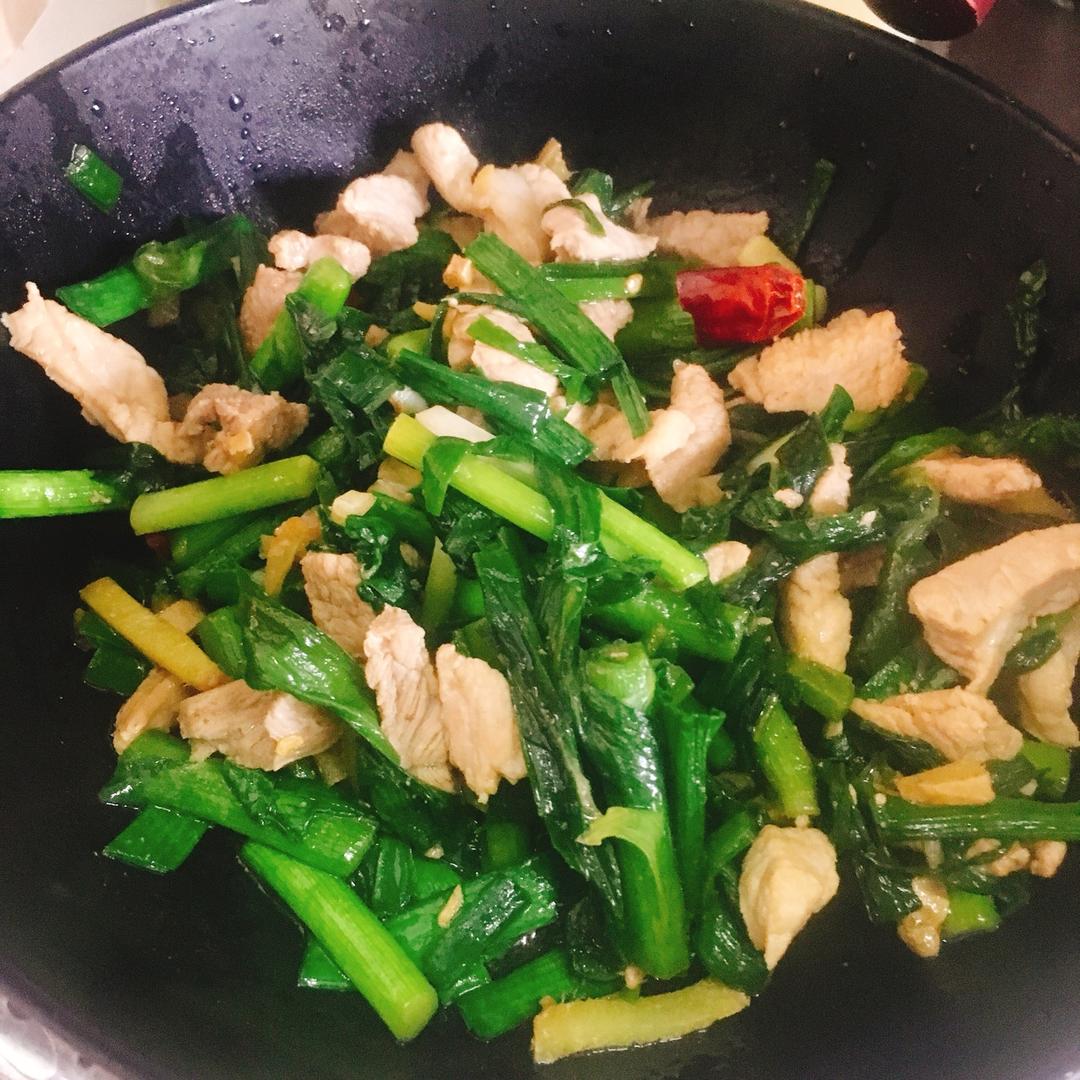 蒜苗炒肉
