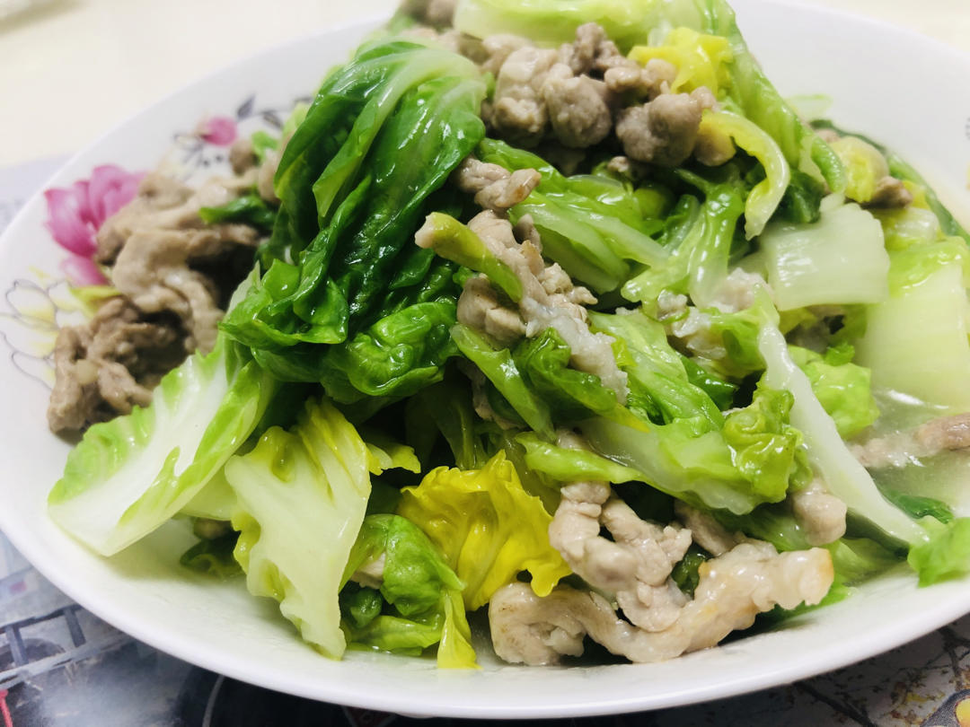 鲜香下饭的白菜炒肉丝（烂糊肉丝）