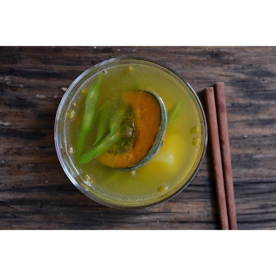 绿豆洋芋豆角南瓜汤（陕南版）