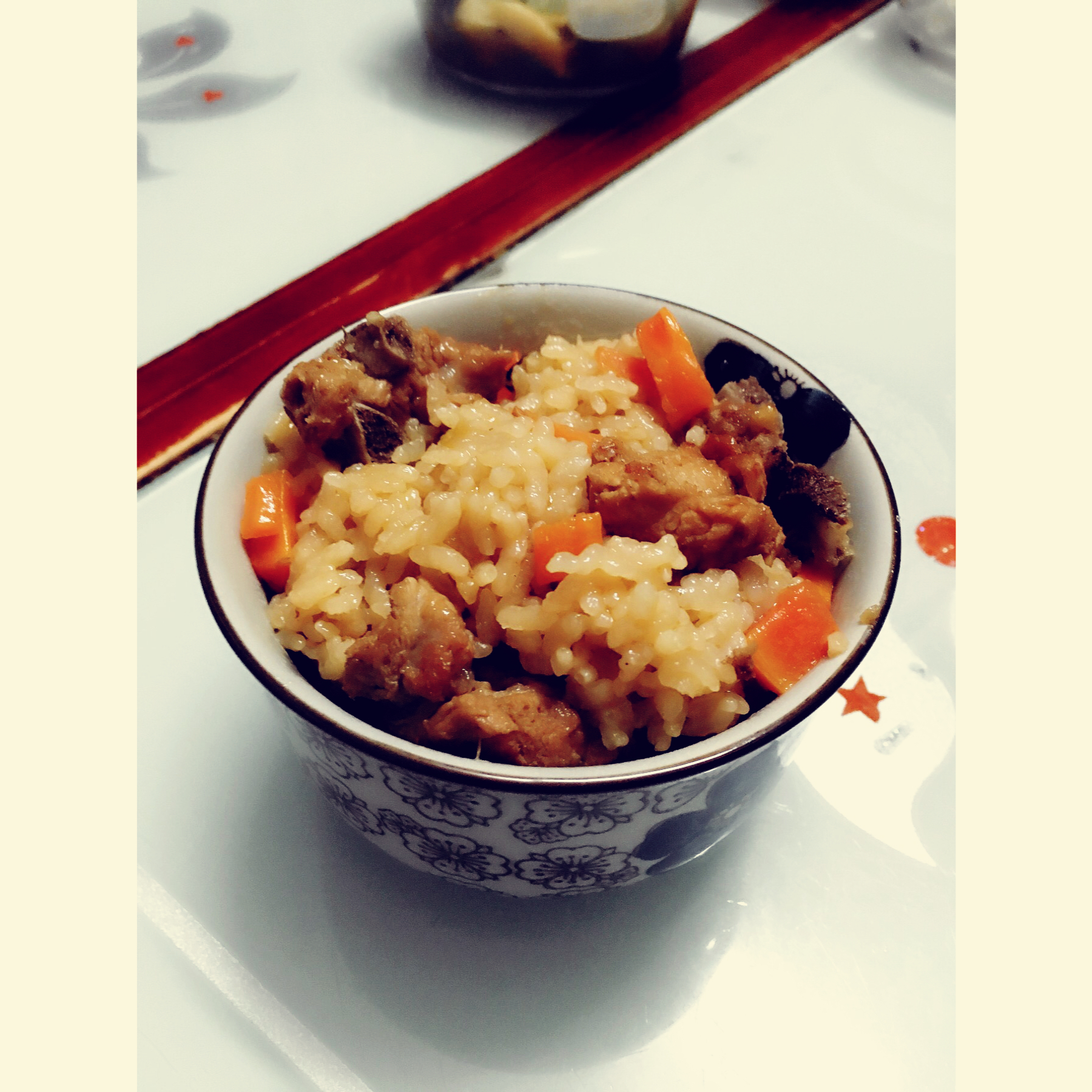 喷香排骨焖饭（爆好吃）