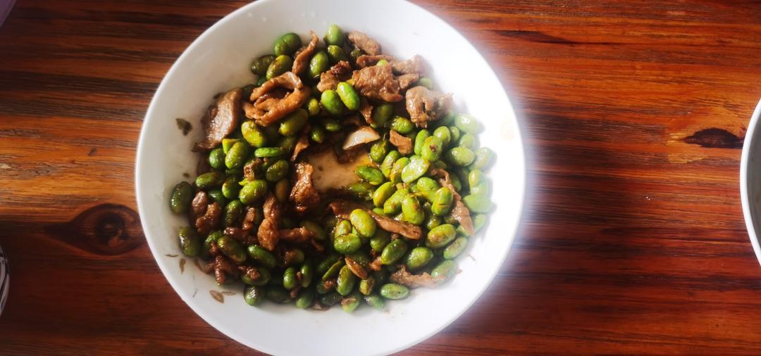 超级下饭菜：毛豆炒肉