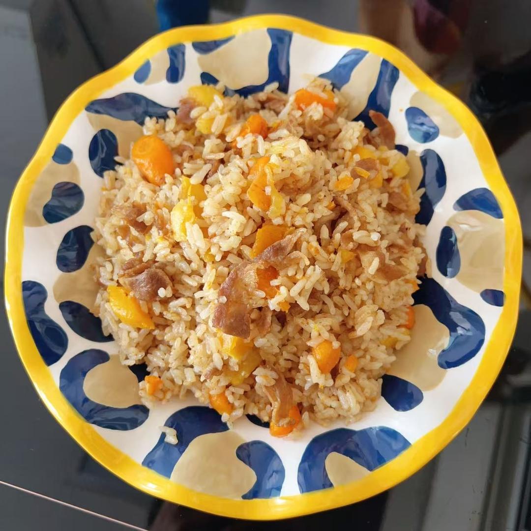 新疆羊肉手抓饭的做法