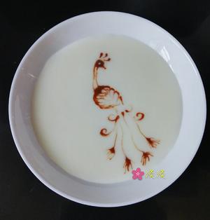 🎆拉花酸奶（孔雀）的做法 步骤14