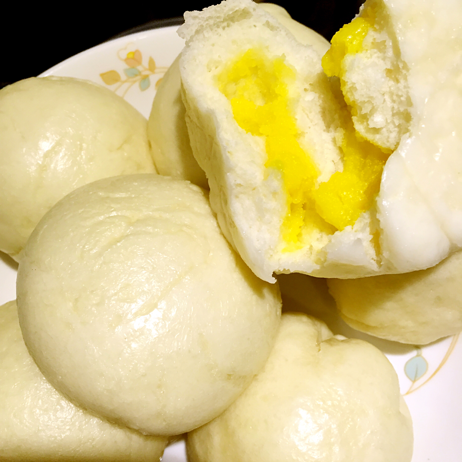 自制奶黄包