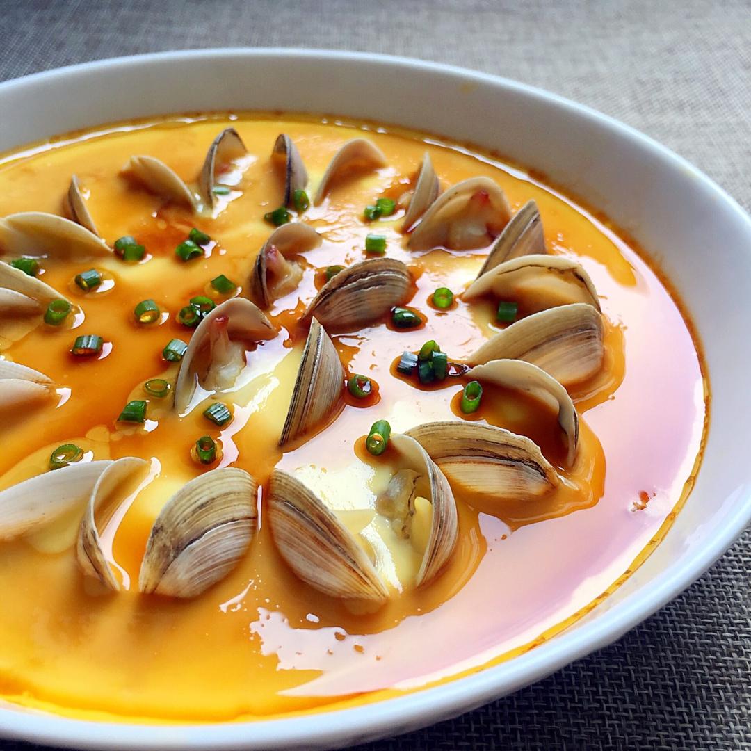 超滑嫩的蛤蜊炖蛋