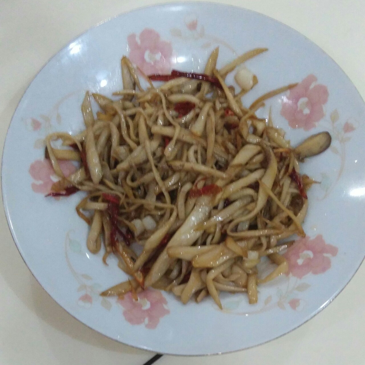 干煸手撕杏鲍菇