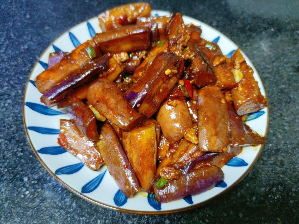 红烧肉沫茄子