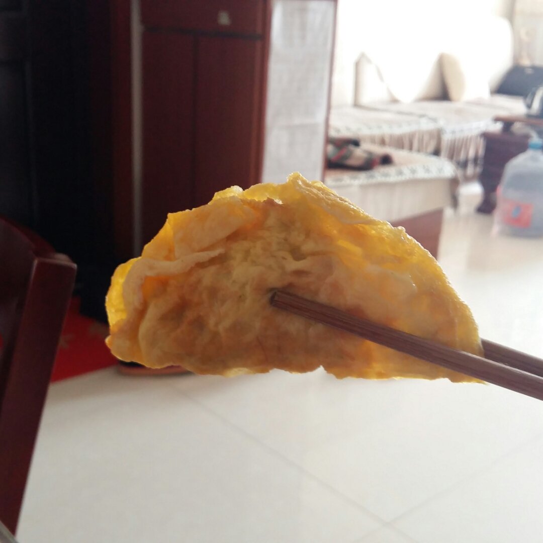 肉末蛋饺