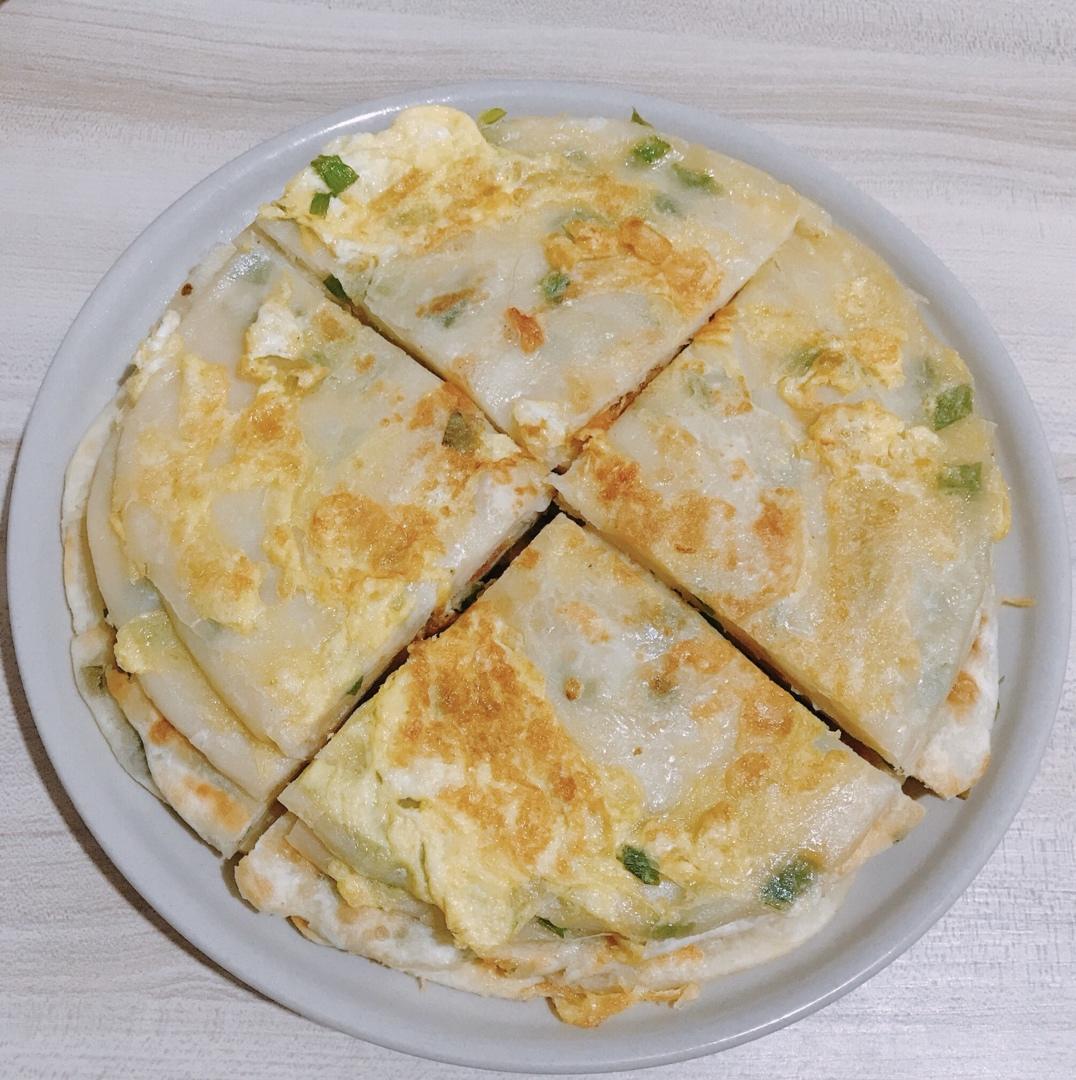 鸡蛋葱油饼                  （更新饼坯保存方法）