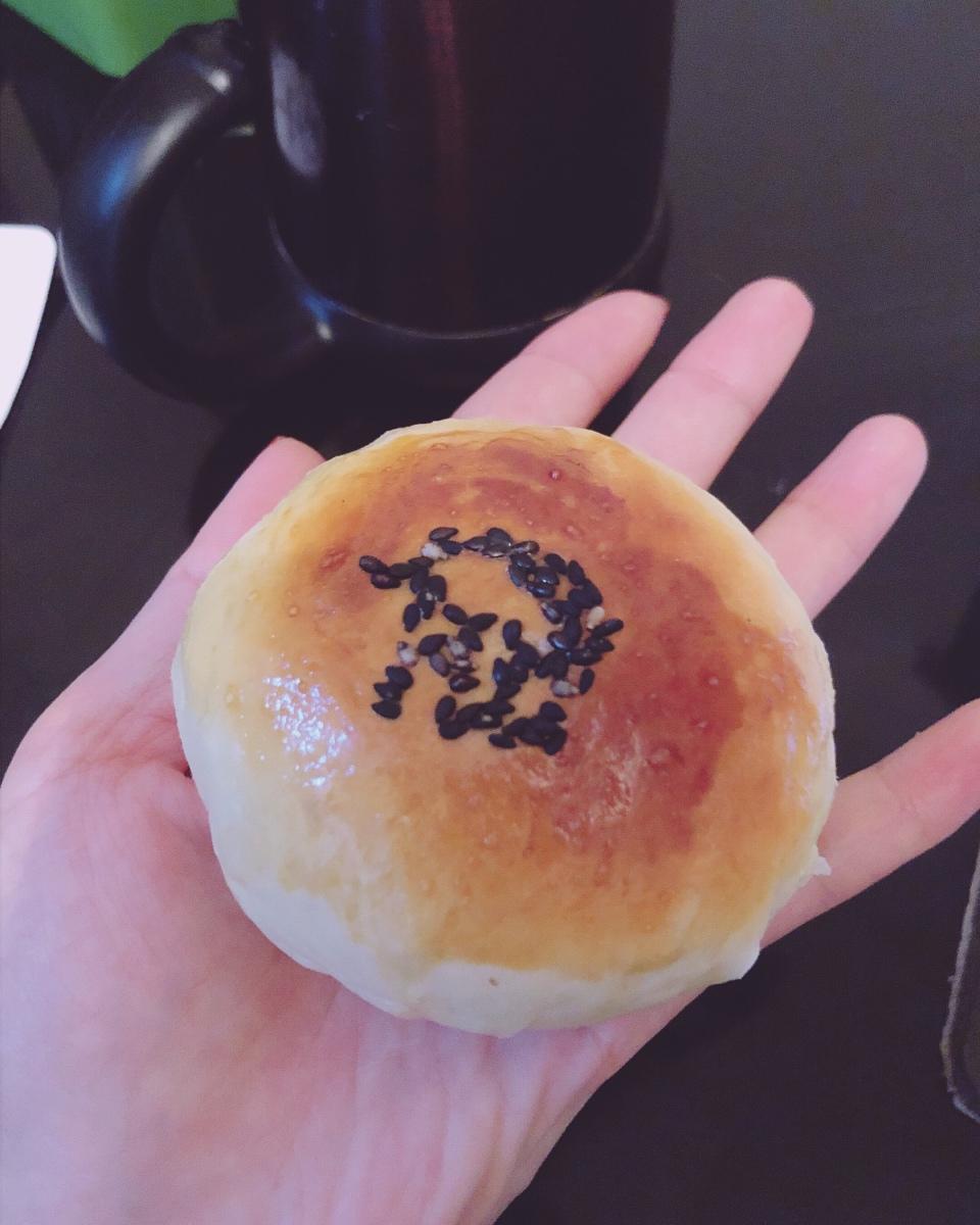 温柔的“中种奶油红豆面包”