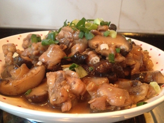 冬菇炒滑鸡