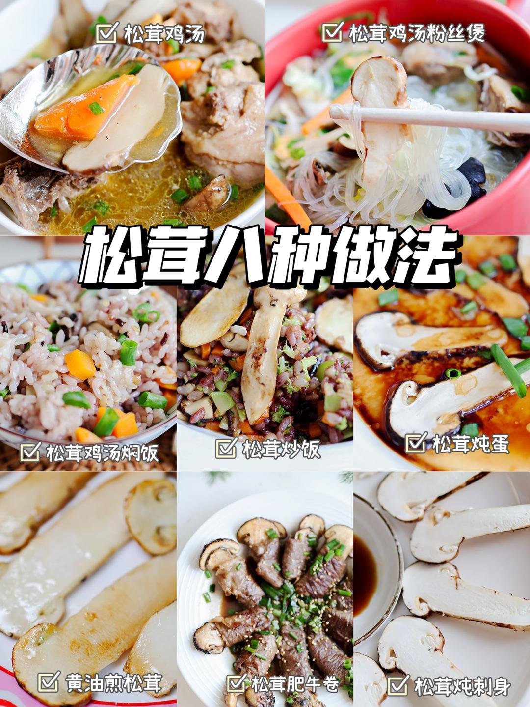 松茸八种做法附清洗方法