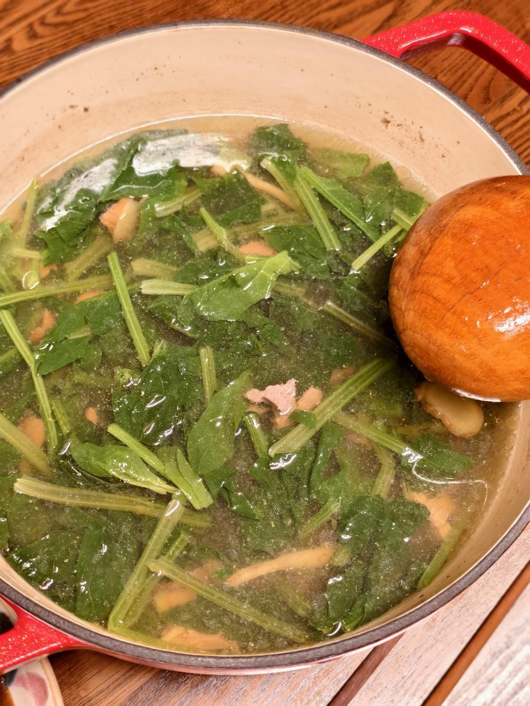 【菠菜猪肝汤】喝完精力充沛哈