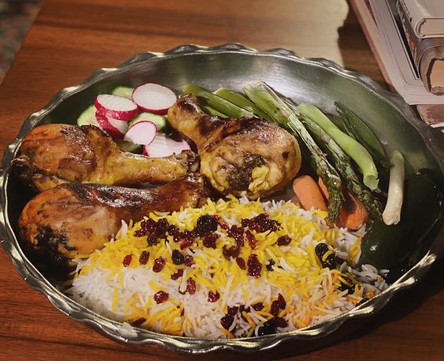 伊朗藏红花伏牛子鸡肉饭的做法