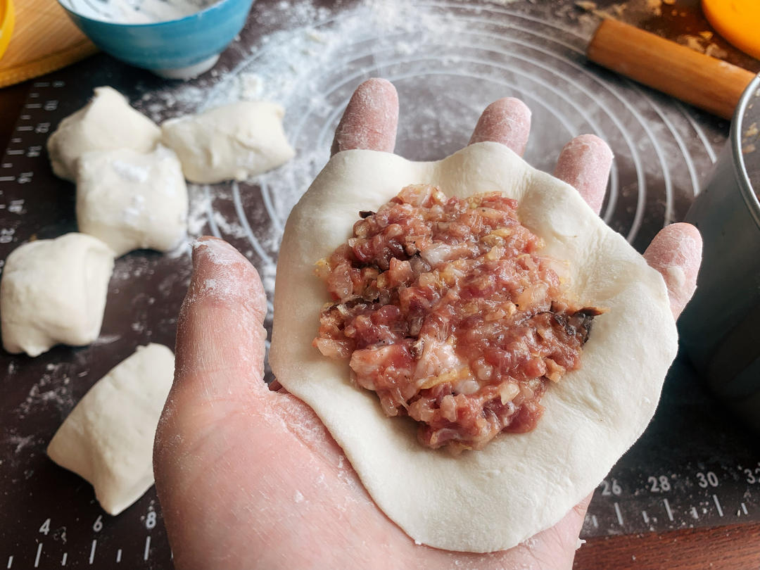 牛肉虾仁香菇白菜馅饼(视频版)