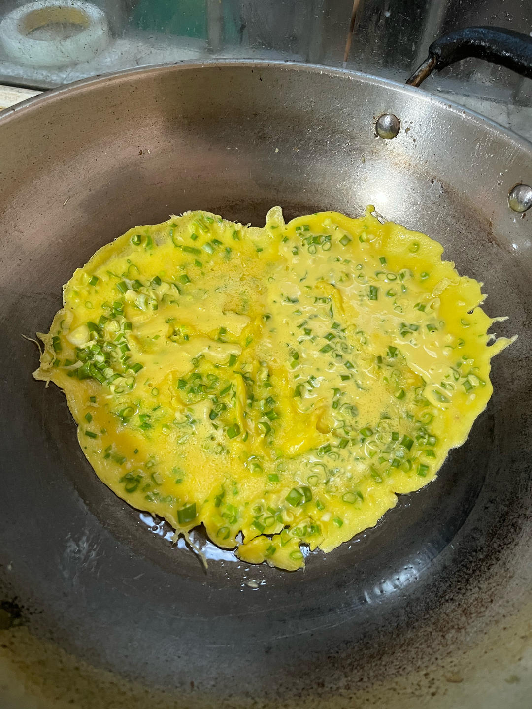 葱花火腿鸡蛋软饼