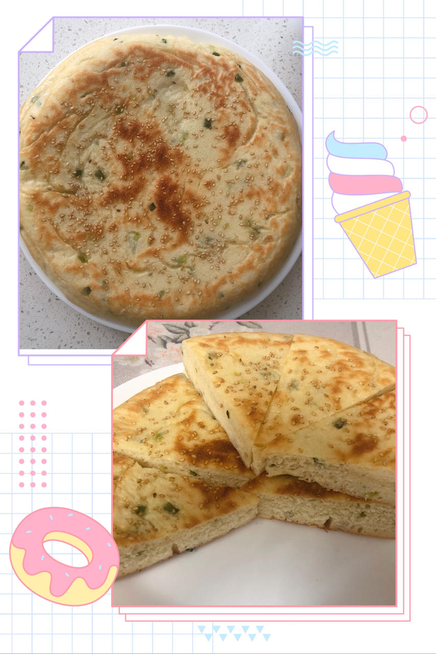手不沾面做发面大饼