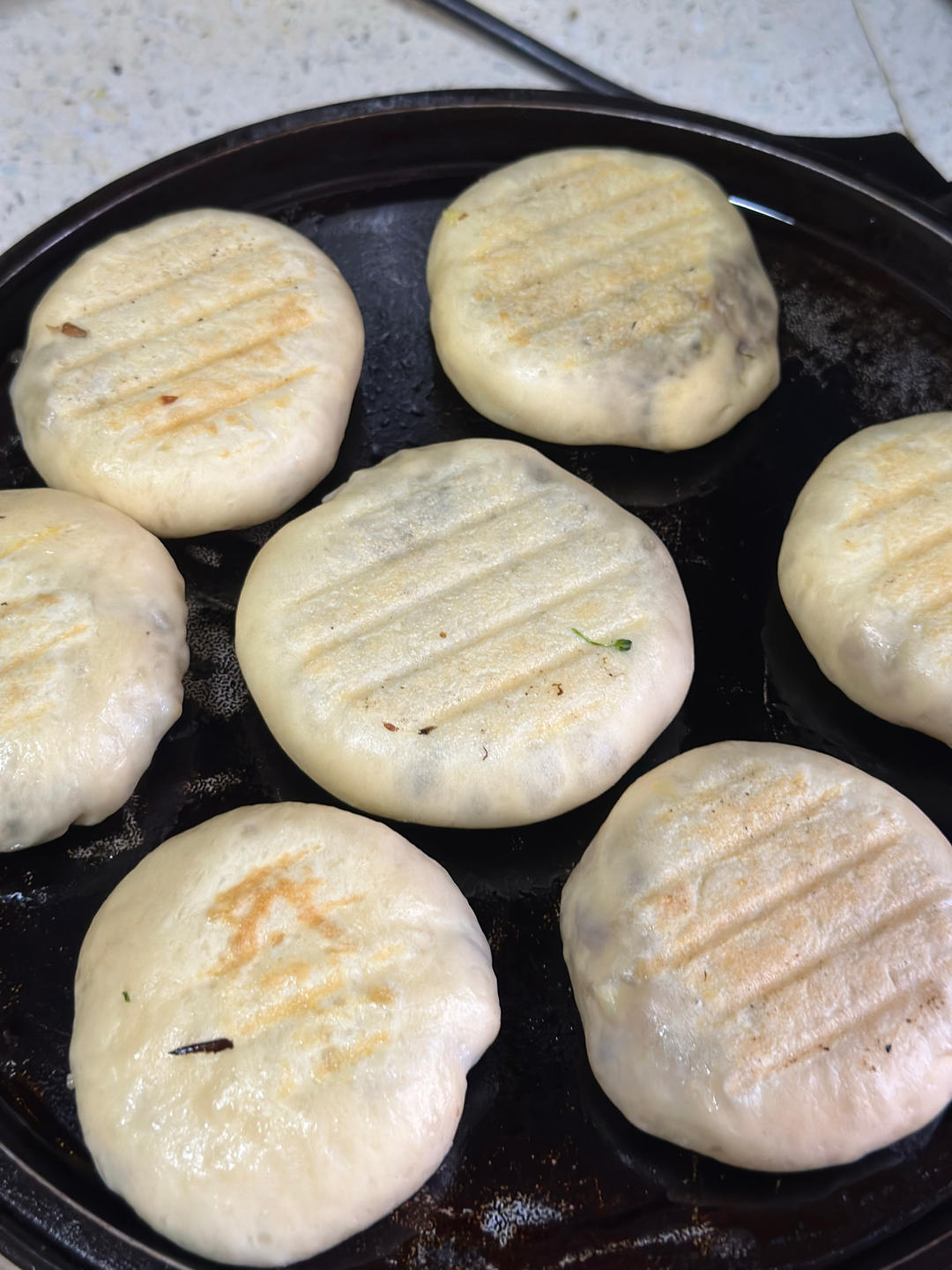 不用去早餐店的发面馅饼