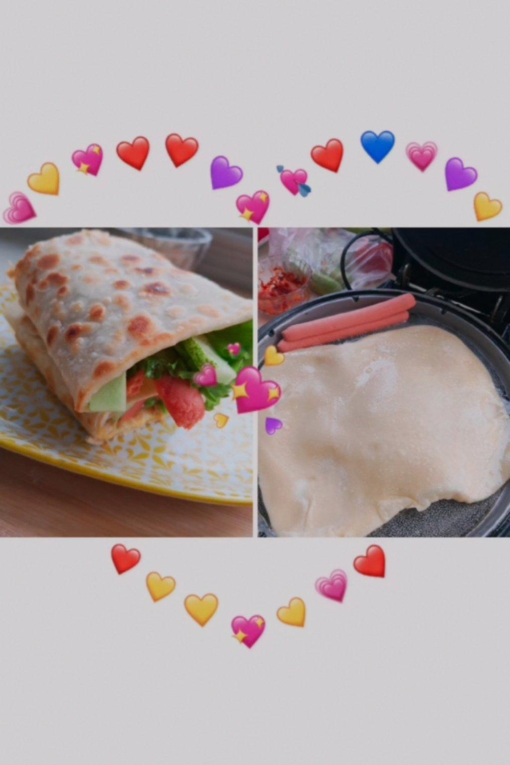 鼓大泡的鸡蛋灌饼