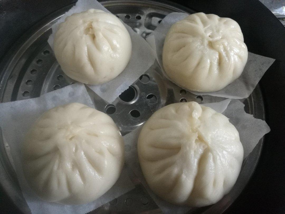 白萝卜粉丝猪肉包子（附视频。一次性发酵。）