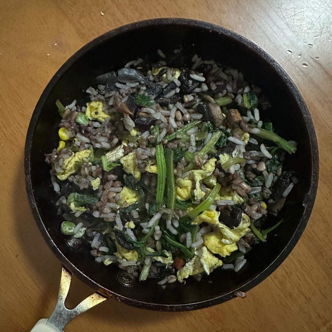 奶油菠菜口蘑饭