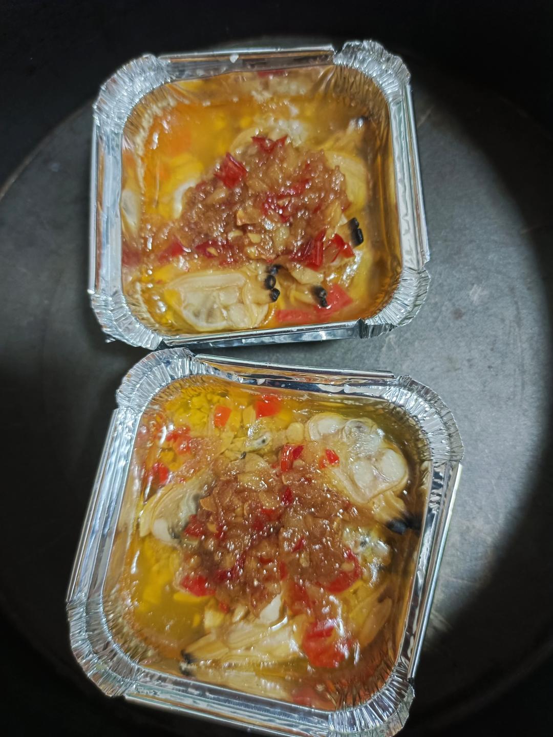 烤箱蒜蓉花甲肉