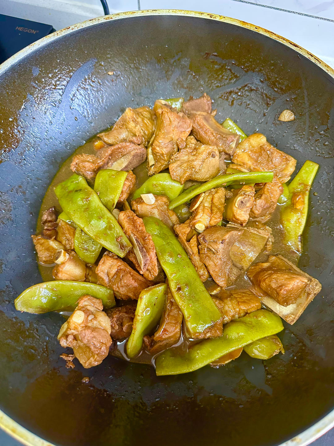 『家常料理笔记』排骨炖豆角