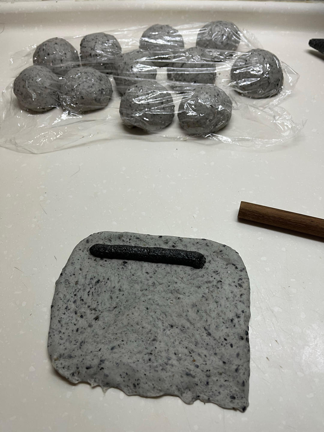 双倍黑芝麻奶酥贝果🥯一起吃养生贝果吧