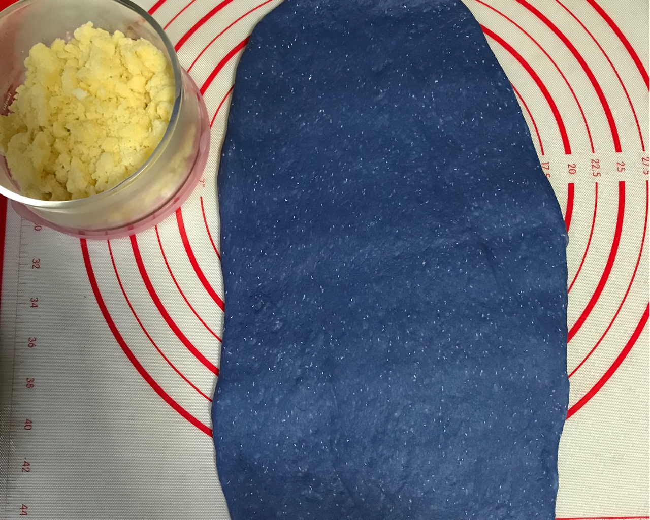 奶酥星空面包（松下面包机）的做法 步骤7