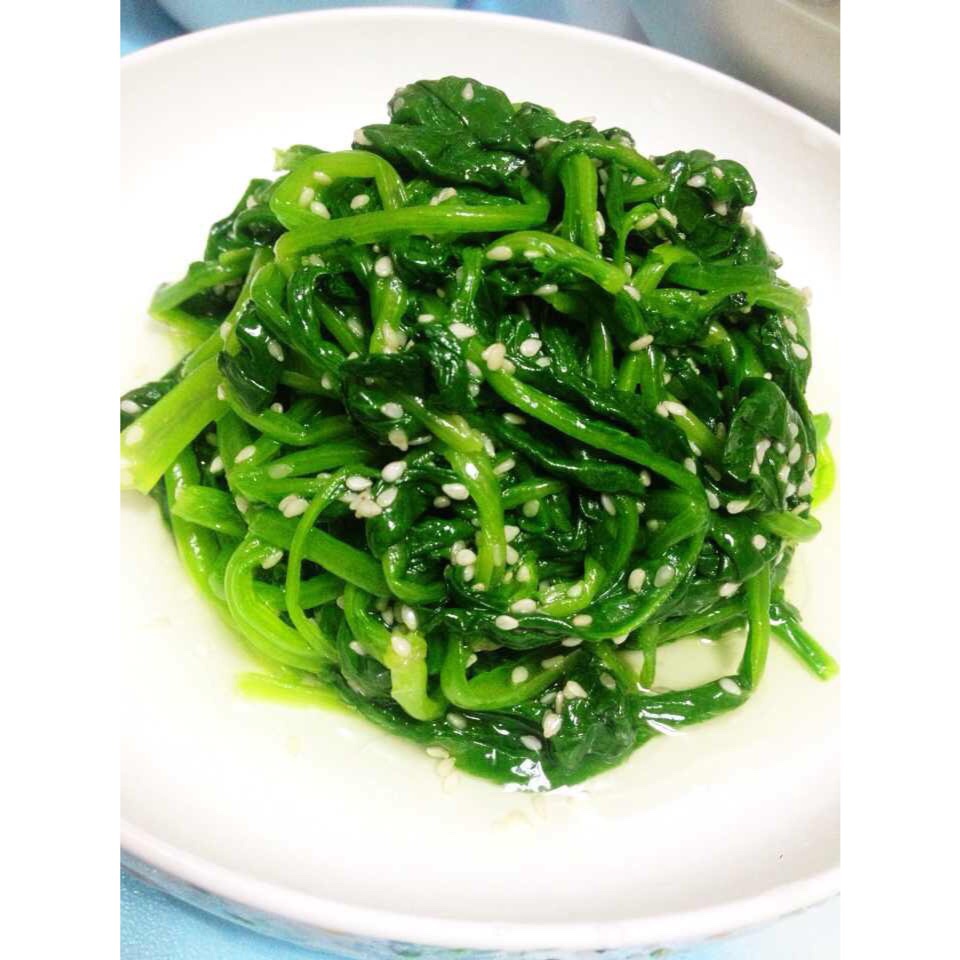 凉拌菠菜